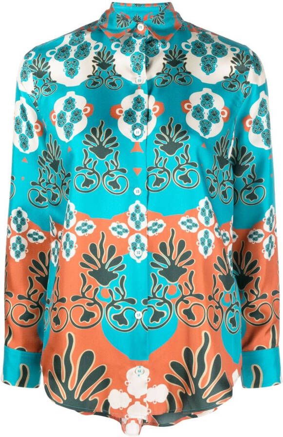 PAULA Getailleerd blouse Blauw