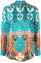 PAULA Getailleerd blouse Blauw - Thumbnail 1