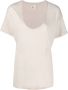 PAULA T-shirt met diepe V-hals Beige - Thumbnail 1