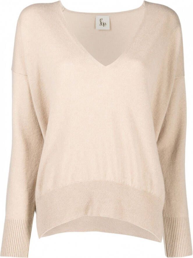 PAULA Kasjmier trui Beige