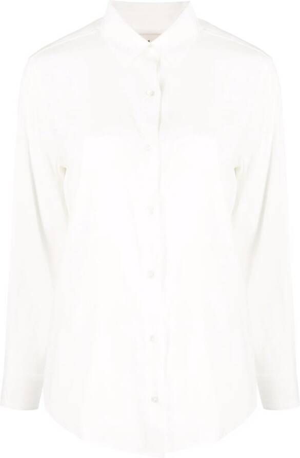 PAULA Zijden blouse Beige