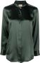 PAULA Zijden blouse Groen - Thumbnail 1