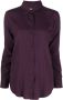 PAULA Zijden blouse Paars - Thumbnail 1