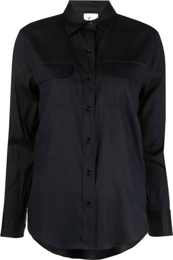 PAULA Zijden blouse Zwart