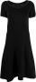 Paule Ka Midi-jurk met korte mouwen Zwart - Thumbnail 1
