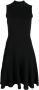 Paule Ka Midi-jurk met plooirok Zwart - Thumbnail 1