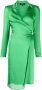 Paule Ka Midi-jurk met striksluiting aan de zijkant Groen - Thumbnail 1