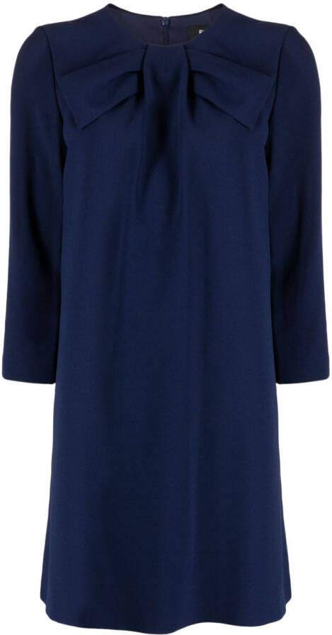 Paule Ka Mini-jurk met strikdetail Blauw
