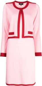 Paule Ka Mini-jurk van merinowol Roze