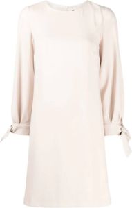 Paule Ka Satijnen mini-jurk Beige