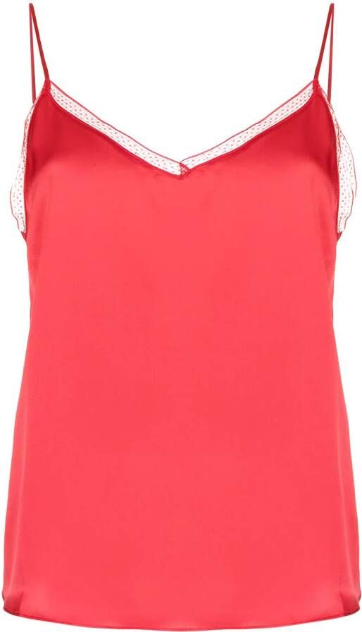 Paule Ka Zijden top Rood
