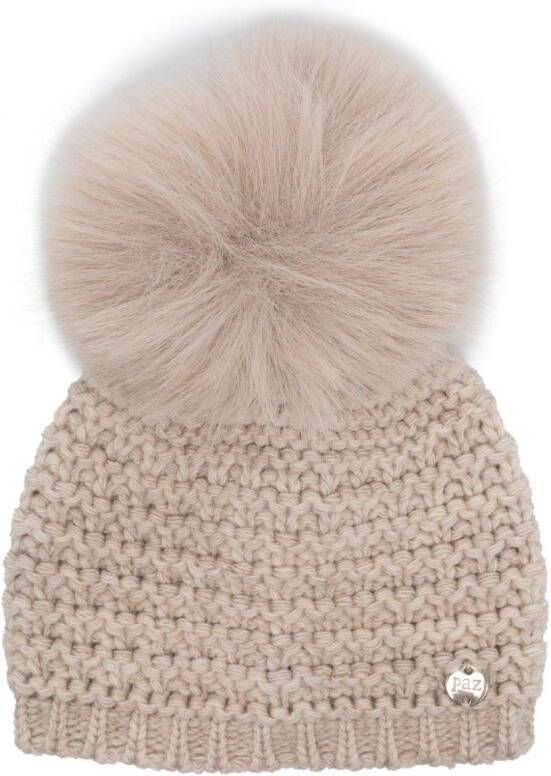Paz Rodriguez Muts met pompon Beige