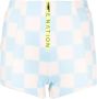 P.E Nation Geruite shorts Blauw - Thumbnail 1