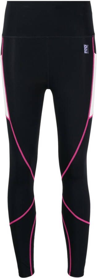 P.E Nation Legging met contrasterend stiksel Zwart