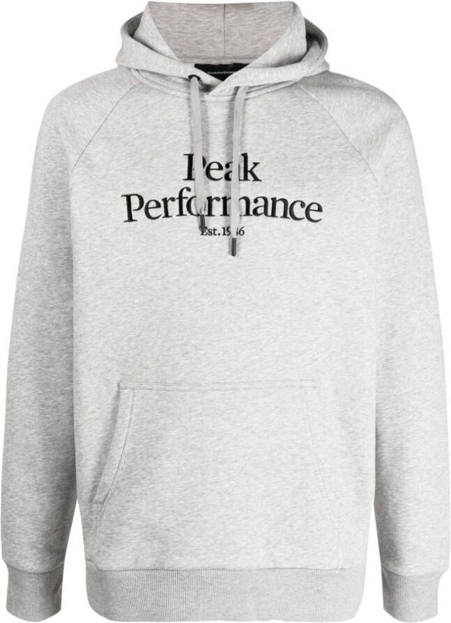 Peak Performance Hoodie met logoprint Grijs