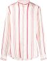 PENINSULA SWIMWEAR Gestreept overhemd Wit - Thumbnail 1
