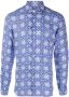 PENINSULA SWIMWEAR Overhemd met geometrische print Blauw - Thumbnail 1