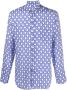 PENINSULA SWIMWEAR Overhemd met geometrische print Blauw - Thumbnail 1
