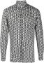 PENINSULA SWIMWEAR Overhemd met geometrische print Zwart - Thumbnail 1