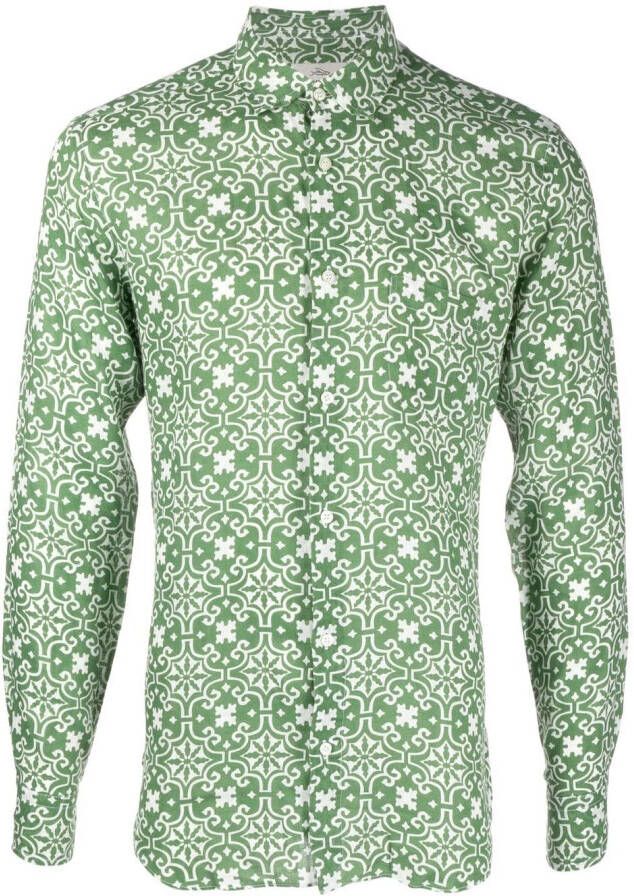 PENINSULA SWIMWEAR Overhemd met grafische print Groen