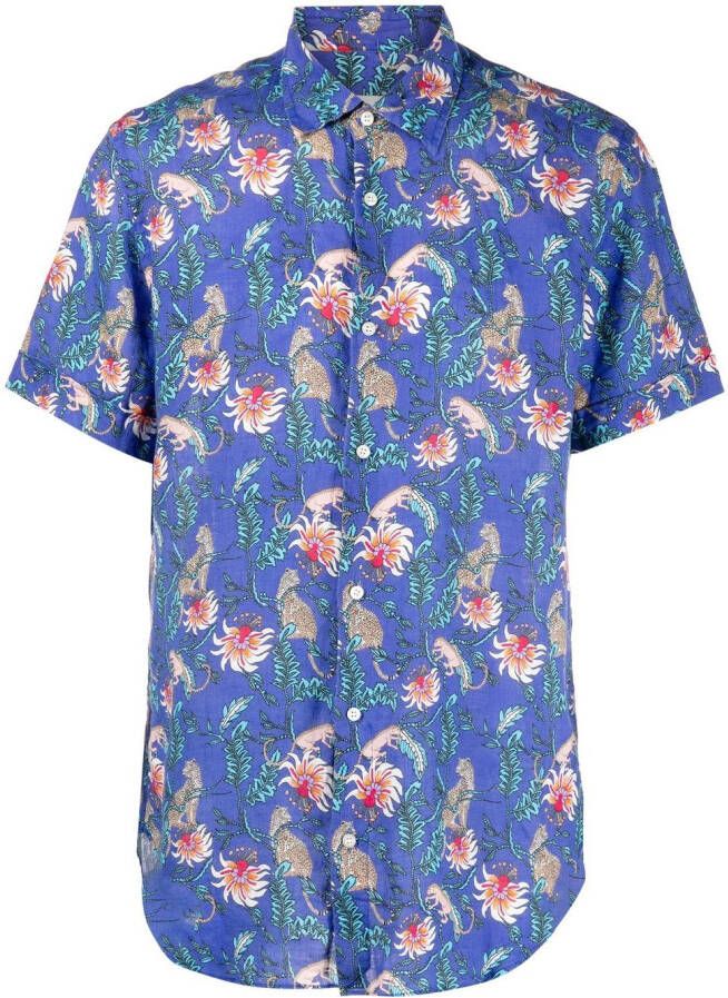 PENINSULA SWIMWEAR Overhemd met print Blauw