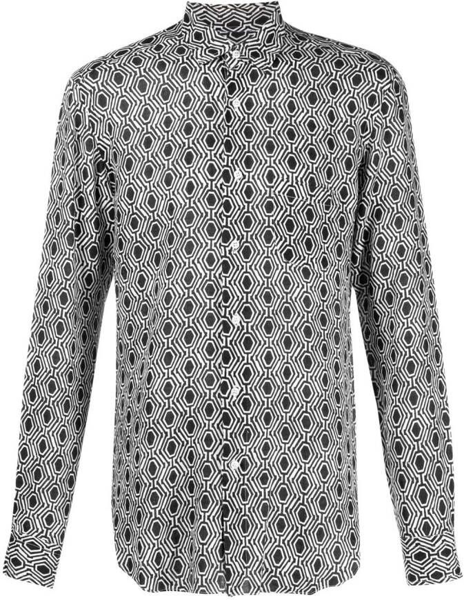 PENINSULA SWIMWEAR Overhemd met print Wit