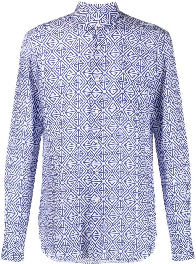 PENINSULA SWIMWEAR Overhemd met print Wit