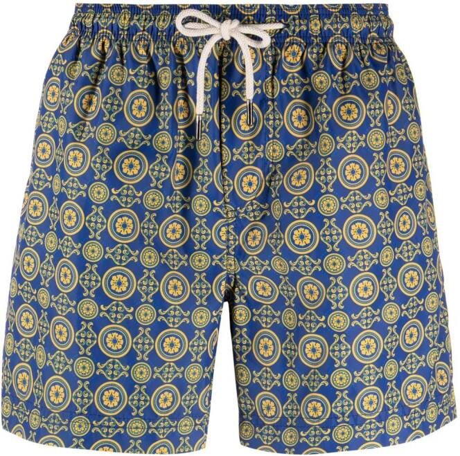 PENINSULA SWIMWEAR Zwembroek met geometrische print Blauw