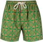 PENINSULA SWIMWEAR Zwembroek met geometrische print Groen - Thumbnail 1
