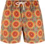 PENINSULA SWIMWEAR Zwembroek met geometrische print Oranje - Thumbnail 1