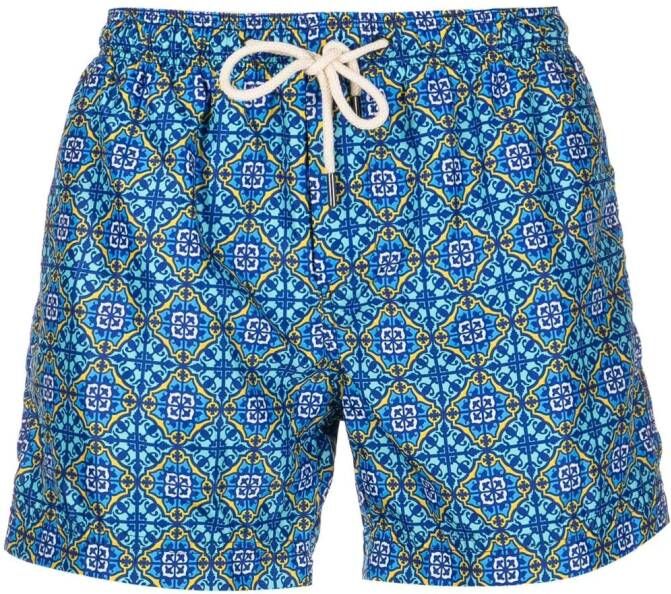 PENINSULA SWIMWEAR Zwembroek met grafische print Blauw