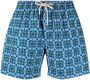 PENINSULA SWIMWEAR Zwembroek met trekkoordtaille Blauw - Thumbnail 1