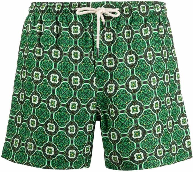 PENINSULA SWIMWEAR Zwembroek met trekkoordtaille Groen