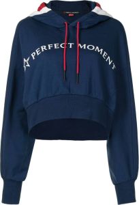 Perfect Moment Cropped hoodie Blauw