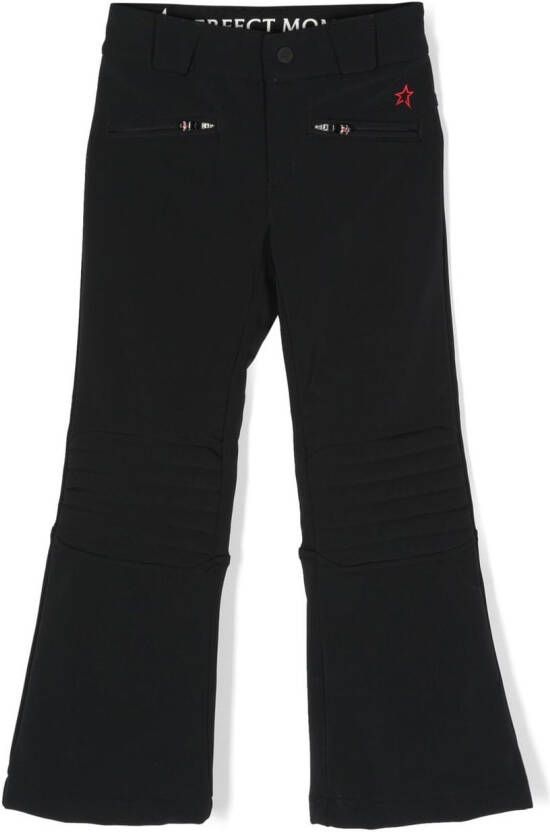 Perfect Mo t Kids Broek met geborduurd logo Zwart