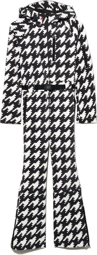 Perfect Mo t Kids Skipak met pied-de-poule print Zwart