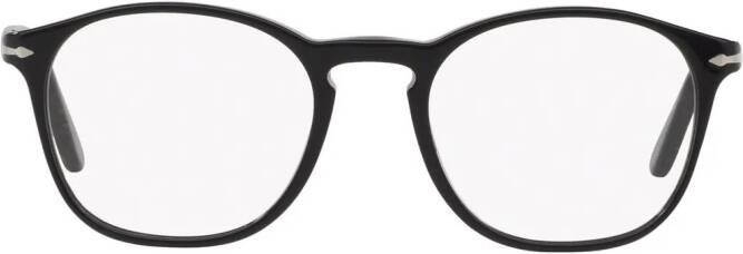Persol Bril met vierkant montuur Zwart