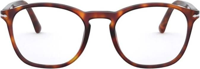 Persol Bril met vierkant montuur Groen