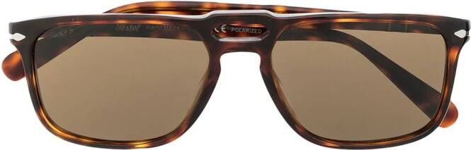 Persol PO3273S zonnebril met vierkant montuur Bruin