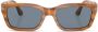 Persol Zonnebril met rechthoekig montuur Bruin - Thumbnail 1
