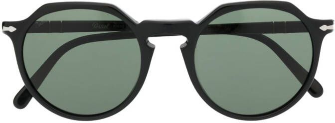 Persol Zonnebril met rond montuur Zwart