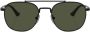 Persol Zonnebril met rond montuur Zwart - Thumbnail 1
