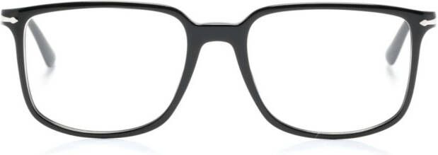 Persol Bril met vierkant montuur Zwart