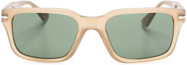 Persol Zonnebril met vierkant montuur Beige