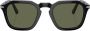 Persol Zonnebril met vierkant montuur Zwart - Thumbnail 1