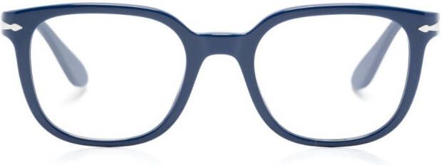 Persol Bril met vierkant montuur Blauw