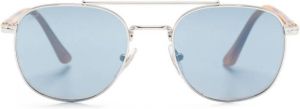 Persol tortoiseshell-effect round-frame sunglasses Zilver