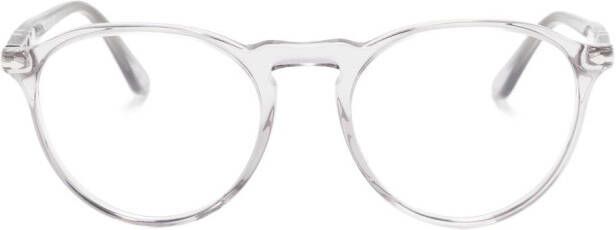 Persol Bril met rond montuur Grijs