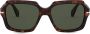 Persol Zonnebril met groot montuur Groen - Thumbnail 1
