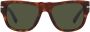 Persol Zonnebril met rechthoekig montuur Groen - Thumbnail 1
